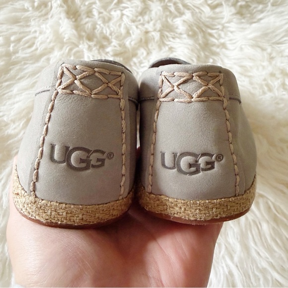 UGG | Rozie Serape Beaded Nubuck Moccasins Loafers Flats Slip-Ons Gray Size 6 - Picture 7 of 10